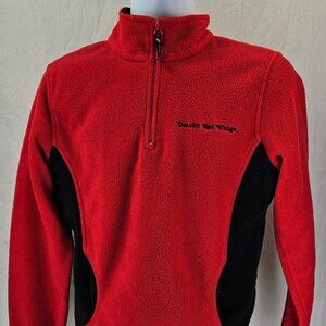 Detroit Red Wings Lee Sport Pullover 1/4 Zip with Pockets Red Used Size Large